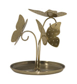 Metal Butterfly Jewellery Organiser - Gold
