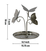 Metal Butterfly Jewellery Organiser - Silver