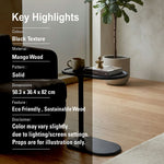 Elan Wooden Laptop Table - Black