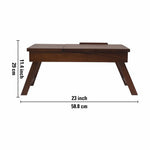 Wooden Adjustable Laptop Stand - Walnut