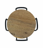 Wooden Coasters With Stand, Pack Of 6 - Natural