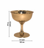 Zerin Metal Serving Bowl - Gold