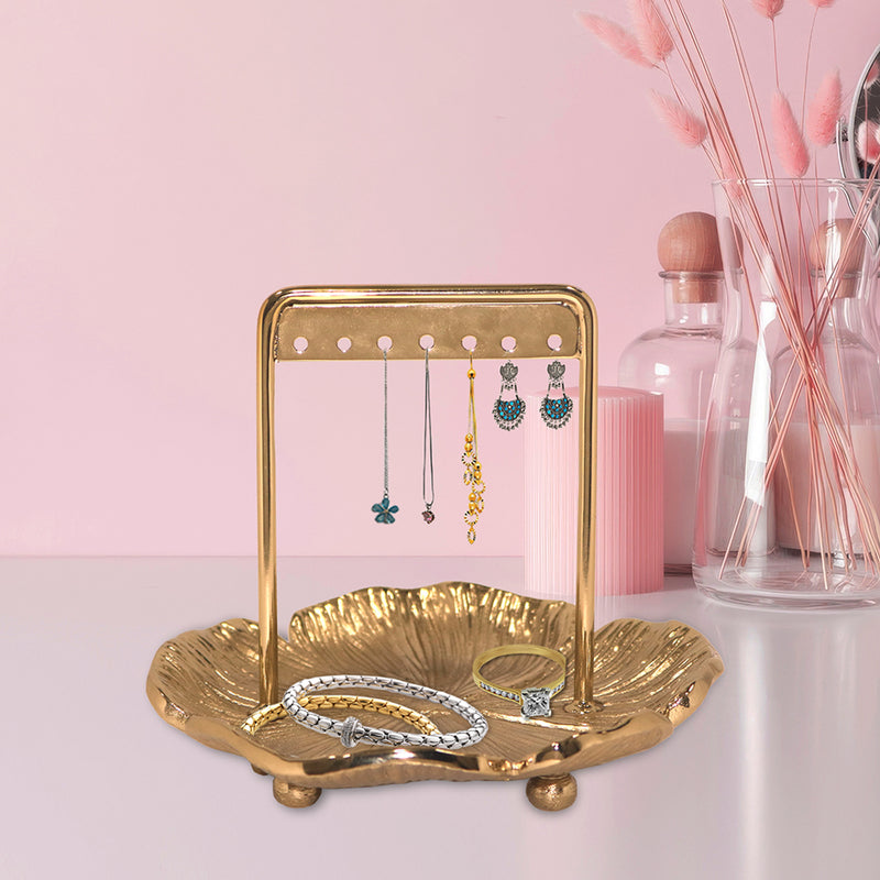 Metal Jewellery Organiser - Gold
