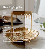Metal Jewellery Organiser - Gold