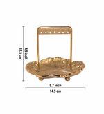 Metal Jewellery Organiser - Gold
