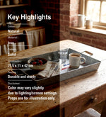 Rimor Metal Serving Tray - Natural