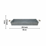 Iron Rectangle Designer Serving Tray For Kitchen , Office