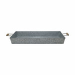 Iron Rectangle Designer Serving Tray For Kitchen , Office