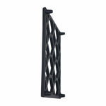 Metal Square Non-Slip Dining Place Matt Black Finish Trivet For Kitchen ( Pack of 1 )