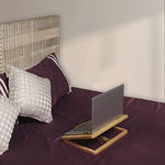 Wooden Decorative Foldable Multipurpose Laptop Table For Office , Living Room ( Pre - Assemble )