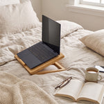 Adjustable Wooden Laptop Stand - Natural