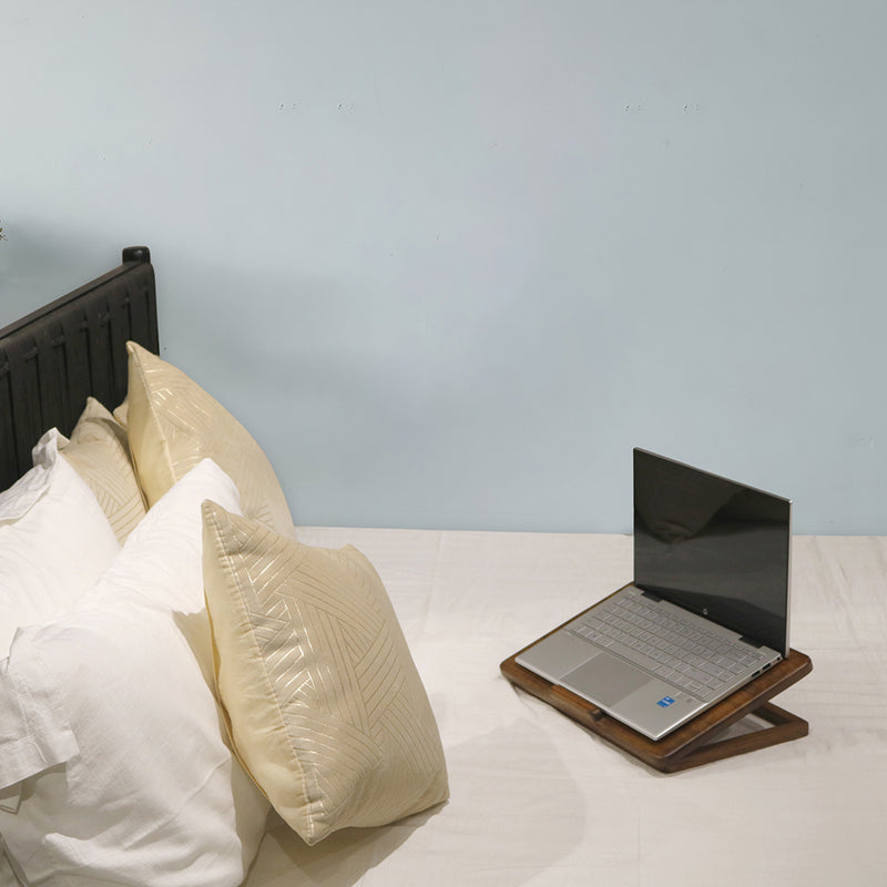 Wooden Decorative Foldable Multipurpose Laptop Table For Office , Living Room ( Pre - Assemble )