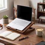 Adjustable Wooden Laptop Stand - Walnut