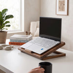 Adjustable Wooden Laptop Stand - Walnut
