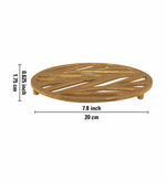 Metal Patterned Trivet - Gold