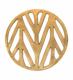 Metal Patterned Trivet - Gold