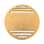 Metal Round Non-Slip Dining Place Gold Finish Trivet For Kitchen ( Pack of 1 )