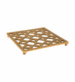 Metal Square Shaped Trivet - Gold