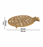 Designer Metal Trivet - Gold