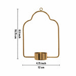 Metalsmith Tea Light Holder Iron Decorative Tealight Holder  (Gold, Pack of 1)