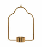Metal Hanging Tealight Holder - Gold