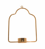 Metal Hanging Tealight Holder - Gold