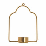 Metalsmith Tea Light Holder Iron Decorative Tealight Holder  (Gold, Pack of 1)
