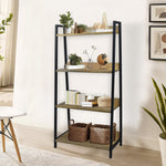Elegant Modern Design Wooden Shelf , Multipurpose, Wall Corner Table, Iron, Wooden Wall Shelf  (Number of Shelves - 4, Black)