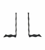 Wavy Metal Bookend - Black