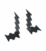 Wavy Metal Bookend - Black