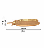 Azure Leaf Metal Serveware - Gold