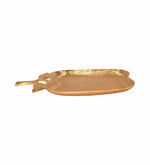 Azure Leaf Metal Serveware - Gold