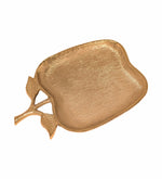 Azure Leaf Metal Serveware - Gold