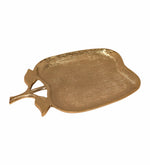 Azure Leaf Metal Serveware - Gold