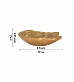 Leaf Decorative Serveware, Set Of 2 - Gold