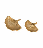 Leaf Decorative Serveware, Set Of 2 - Gold