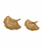 Leaf Decorative Serveware, Set Of 2 - Gold