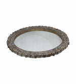 Round Wall Mirror With Wooden Frame - Natural