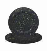 Metal Serving Platter, Pack Of 4 - Black
