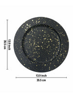 Metalsmith Round Decorative Serving Plate For Formal Occasions, Parties And Wedding Charger Plate  (Pack of 4)
