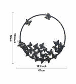 Metal Wall Hanging Decorative Accent - Black