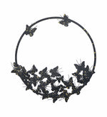 Metal Wall Hanging Decorative Accent - Black