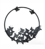 Metal Wall Hanging Decorative Accent - Black