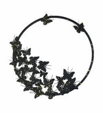 Metal Wall Hanging Decorative Accent - Black