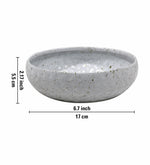 Elora Metal Serving Bowl - White