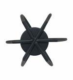 Pumpkin Shaped Metal Candle Holder - Black