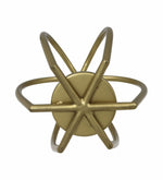 Pumpkin Shaped Metal Candle Holder - Gold