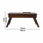 Wooden Decorative Foldable Multipurpose Study Table , Laptop Table For Office , Living Room ( Pre - Assemble )
