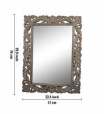 Wall Mirror With Wooden Frame - Natural