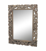 Wall Mirror With Wooden Frame - Natural